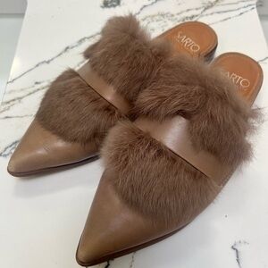 Franco Sarto fur mules